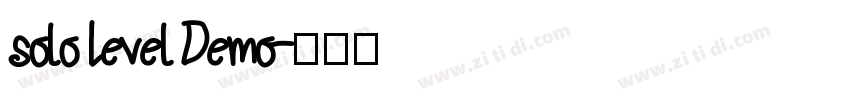 solo Level Demo字体转换